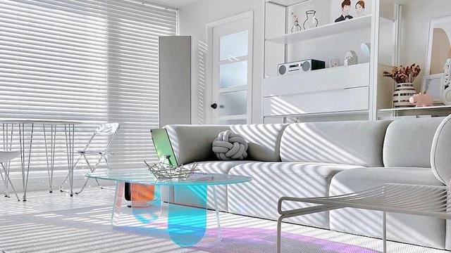 96硬装看着没什么，软装一搭配就有了家的感觉，是年轻人的审美