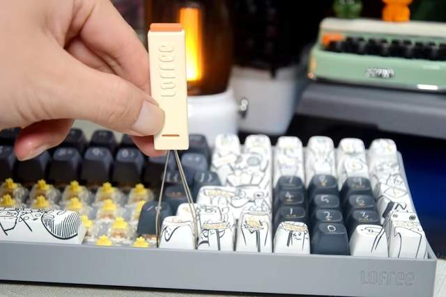 微软|机械键盘DIY新革命 洛斐小翘100 水泥灰上手体验