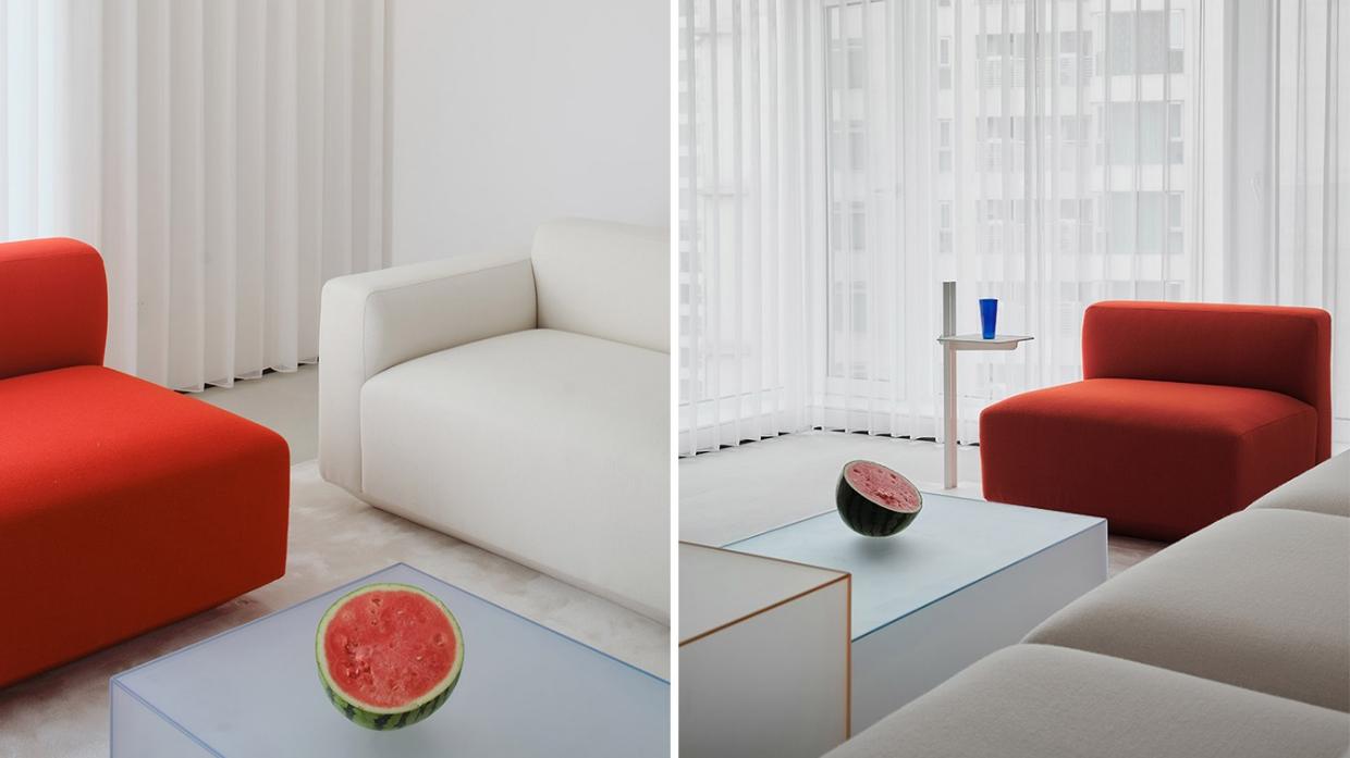 欧神诺瓷砖|150m2现代简约风，纯白空间自带艺术感！