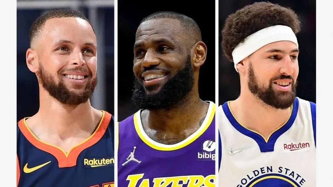 克莱·汤普森|库里与詹姆斯和克莱汤普森是NBA季后赛历史上投进三分最多的球员