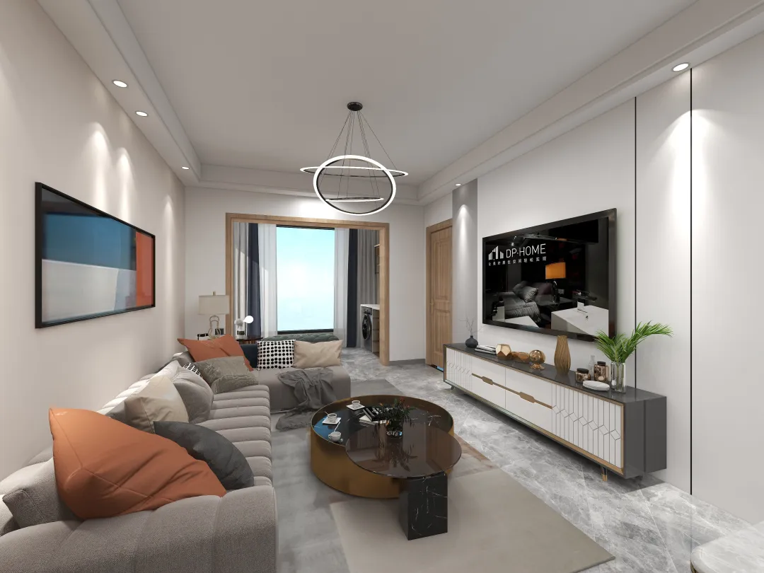 【鲁班装饰】金泰国际89㎡现代轻奢风，质感空间