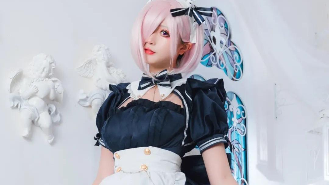 |cos：女仆玛修甜美私房cos正片@促织