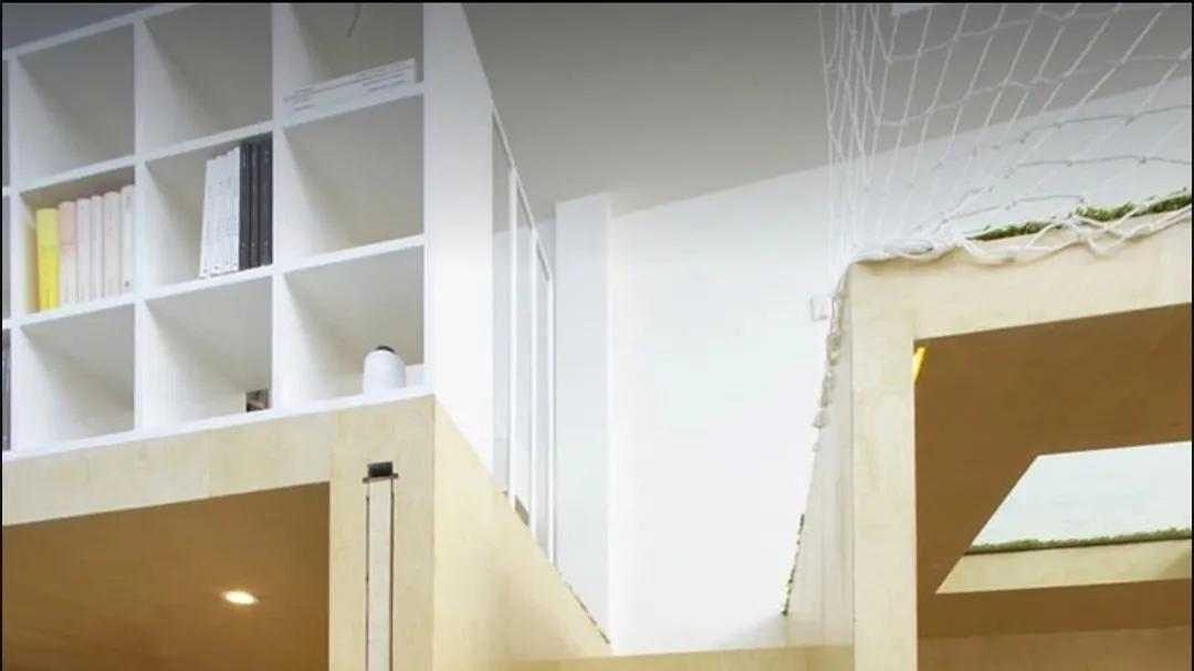 20㎡夹缝走廊爆改格子间！功能区全都藏在格子里，设计真巧妙