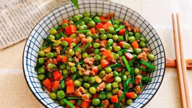豌豆|肉末炒豌豆的制作方法，好吃又卫生！