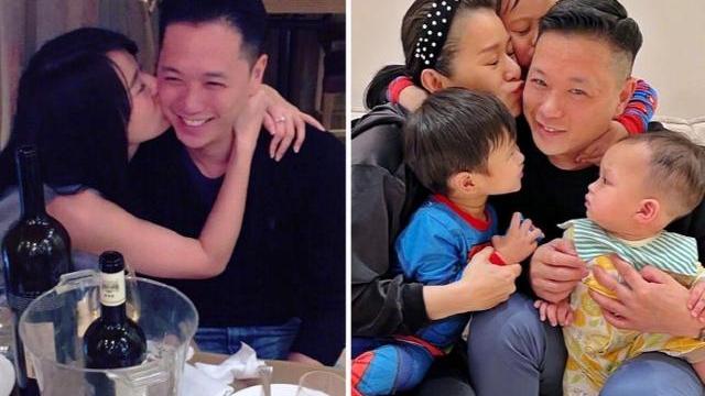 胡杏儿|胡杏儿晒夫妻七年前后合影，老公李乘德不变，胡杏儿四年三胎显老