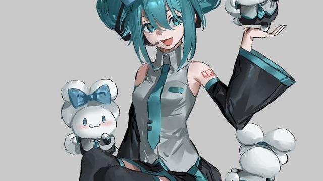 连衣裙 初音未来的奇葩新发型引热议葱娘变成蒜头娘上洗手间方便了不少