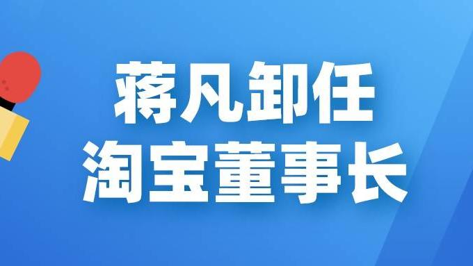蒋凡|弘辽科技：蒋凡卸任淘宝董事长