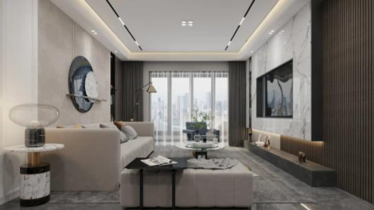 菡萏怡景装饰 | 现代风的空间中，加入少许的中式元素进行点缀！