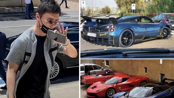 张康阳超跑扎堆上下班班帕加尼代步，热衷F1赛事，玩足球才是副业