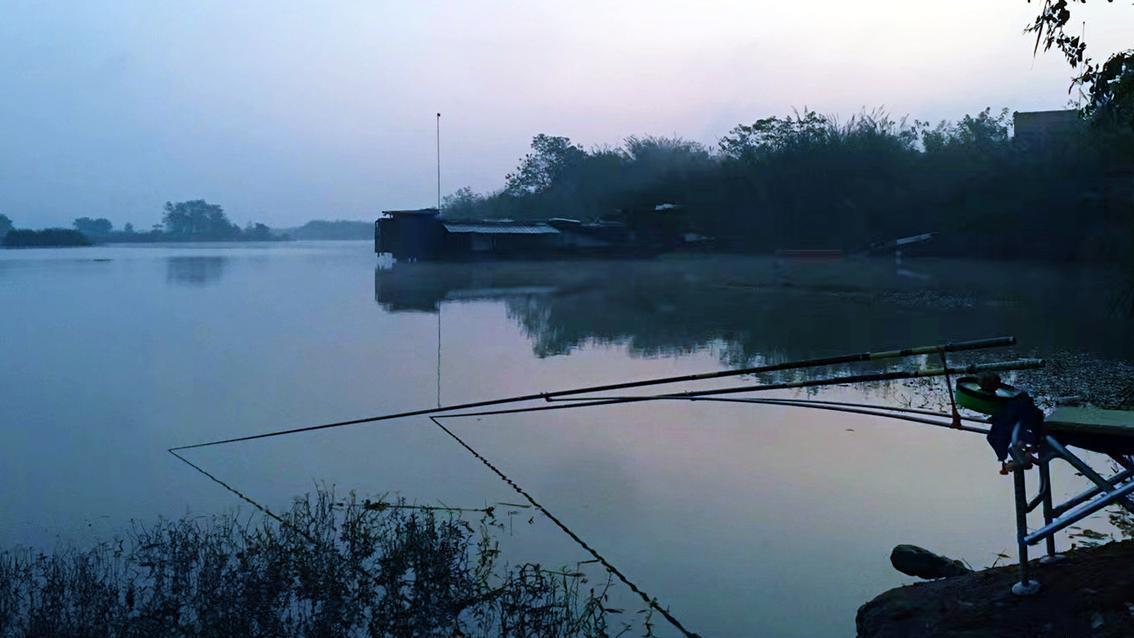 俩男子合伙在户外钓鱼，突然撒腿就往岸上跑，到底怎么回事？