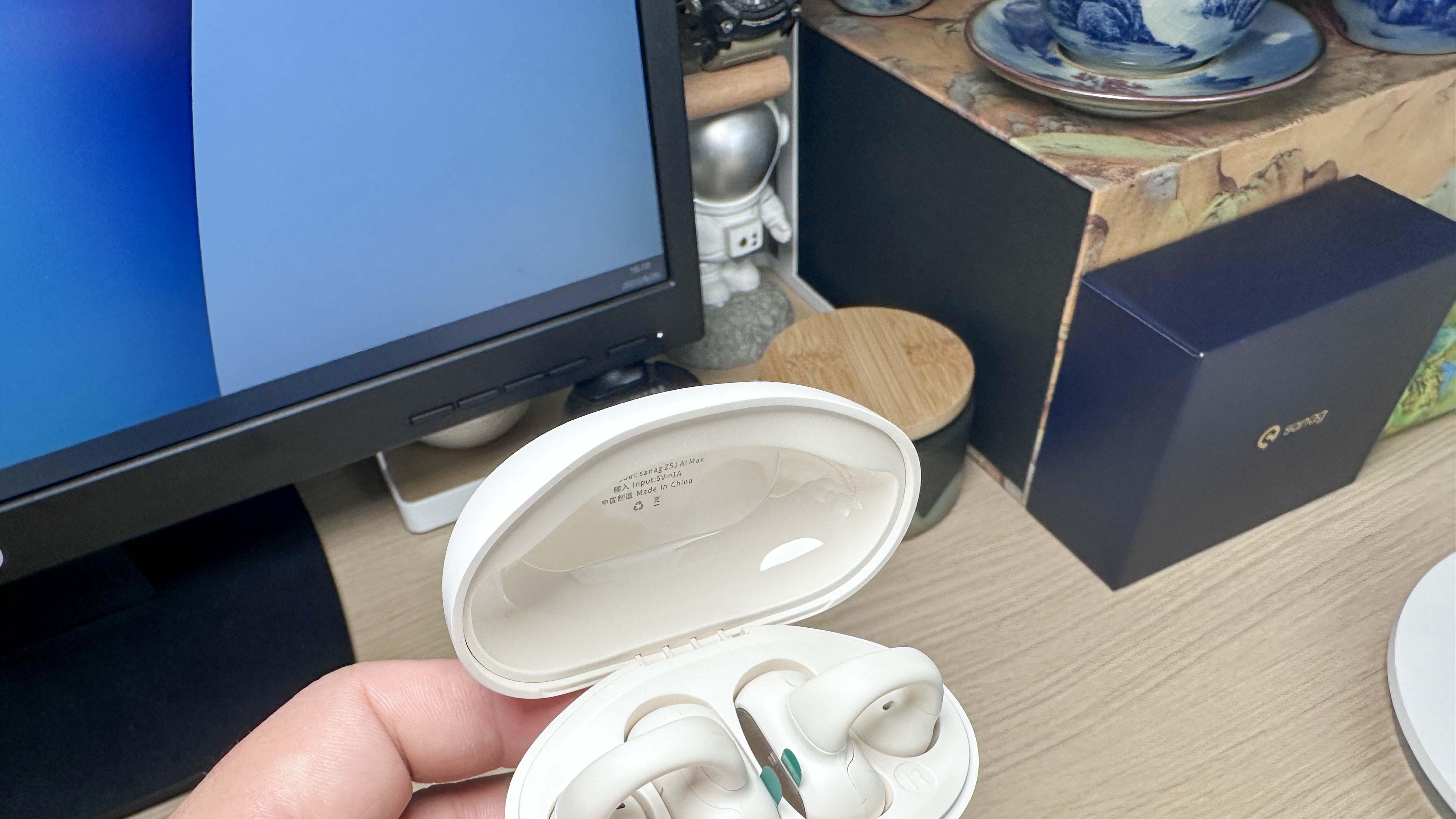 sanag塞那Z51 AI MAX耳夹式耳机，开放式设计，AI助力不挑耳型