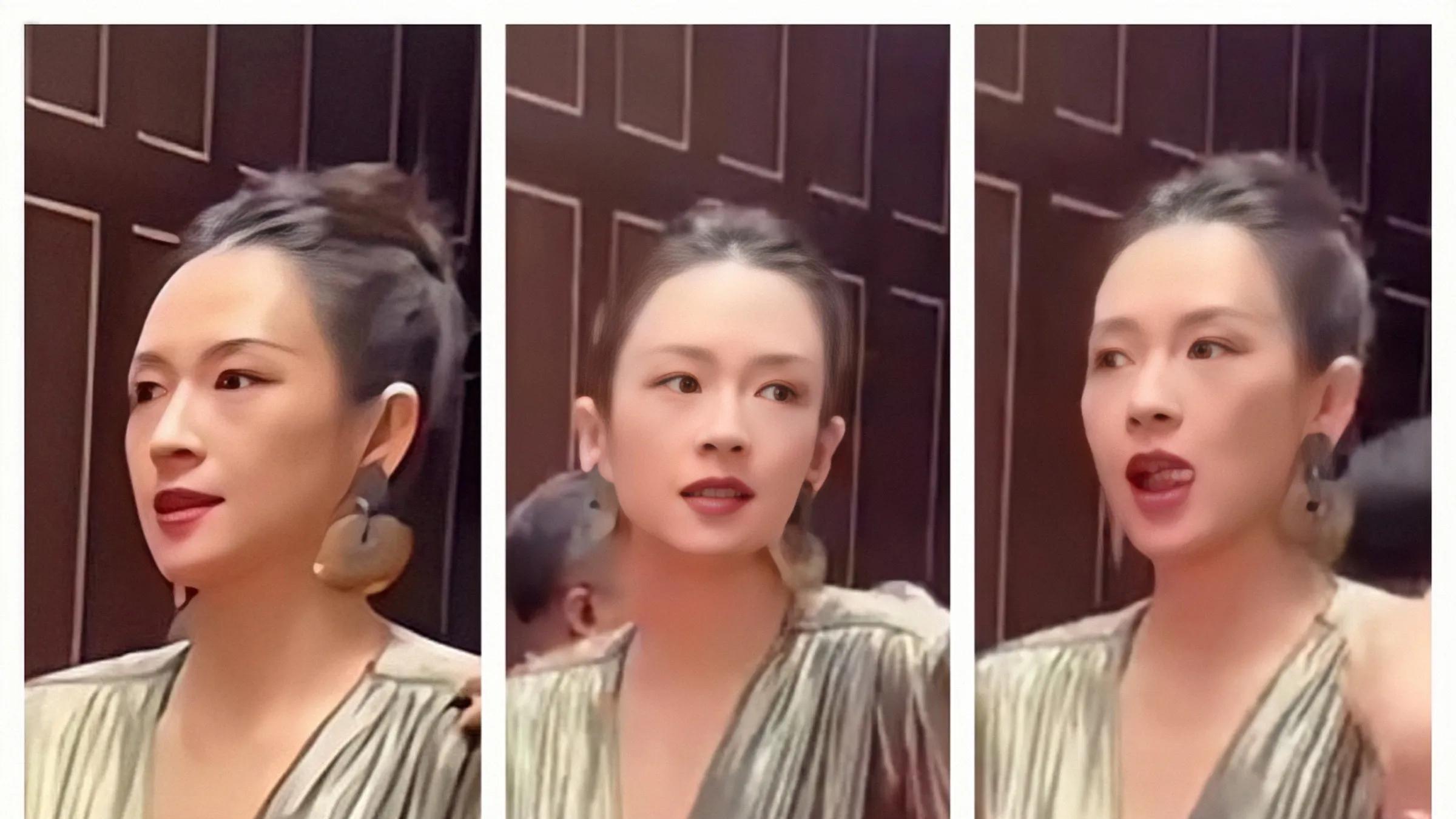 看着章子怡的老照片，她过去真的很“拼”