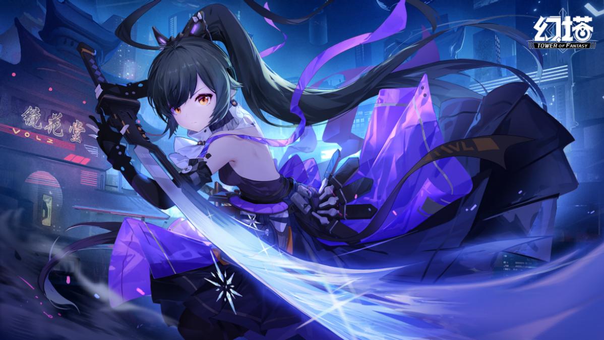 冰队核心再度登场！《幻塔》不破咲复刻，黑丝长马尾刀妹谁不爱？