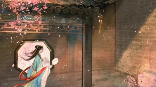 春闺中的孤独和淡淡的惆怅