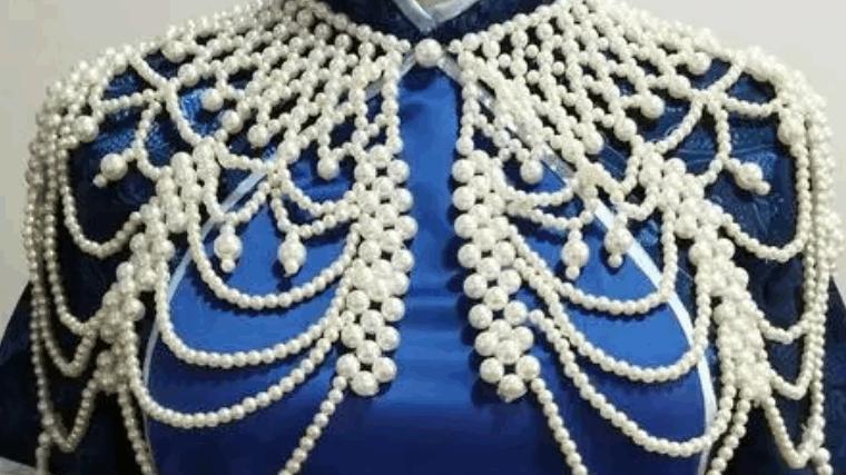珍珠云肩，美轮美奂的传统工艺，典雅与华丽的象征