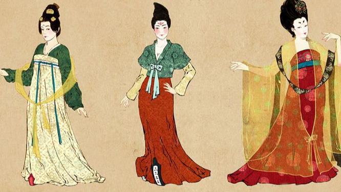 唐朝开放的风气，极大地展现了女性美