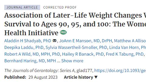 年过50岁，该不该减肥？分析16万人数据，发现长寿和体重的关系
