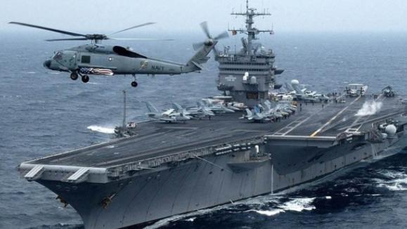美国航母打击群，再次来到南海，军演已经开始！！