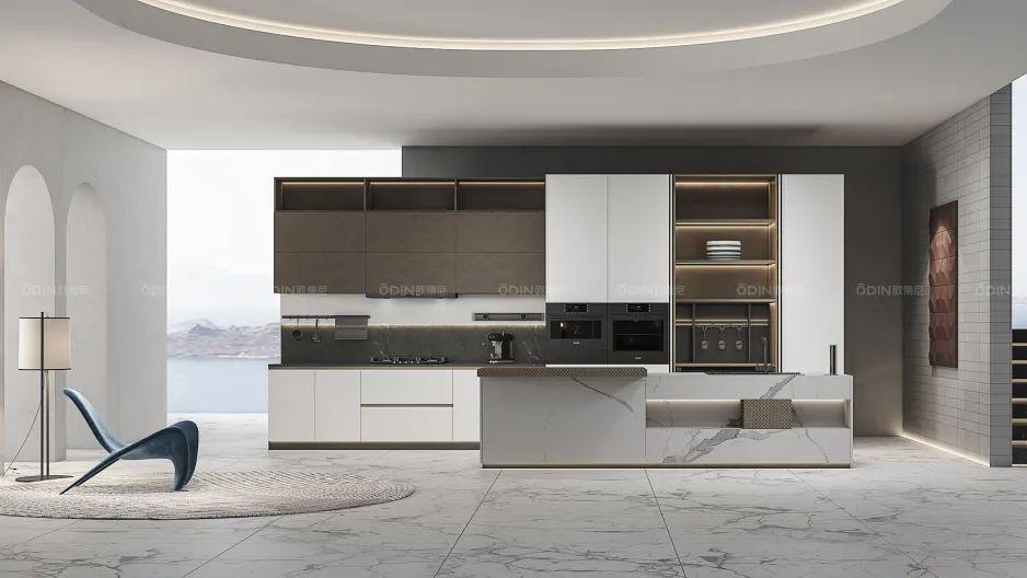 岛台作为厨房台面的延伸，如何高颜设计