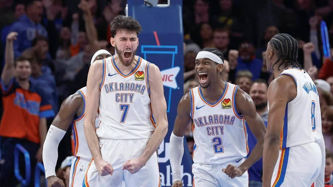 雷霆队势不可挡！连胜西部第一森林狼、卫冕冠军掘金、快船四巨头