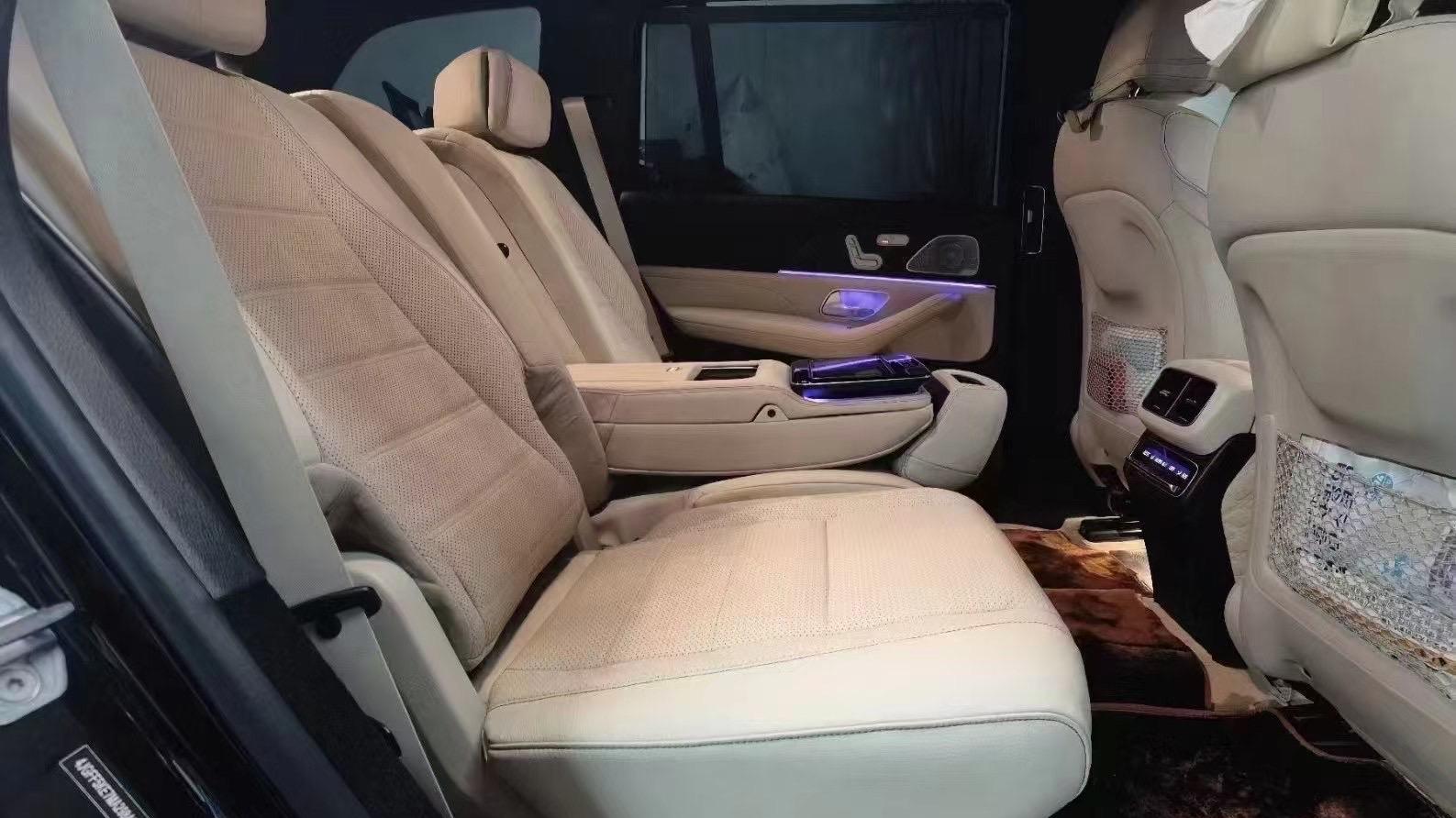 奔驰GLE350 GLE450 GLS450加装后排倾斜角度 坐垫海绵加厚