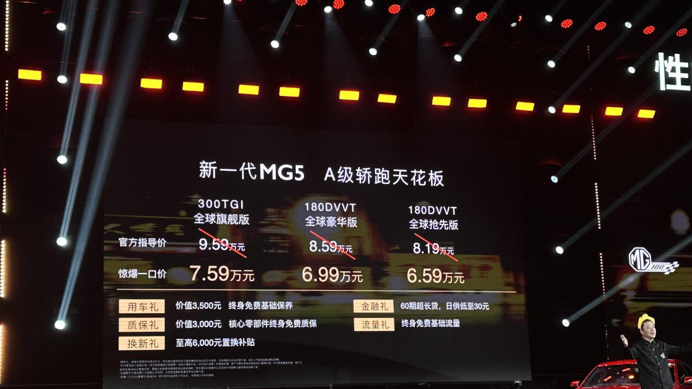 限时价6.59万元起，全新一代MG5上演亲民之选