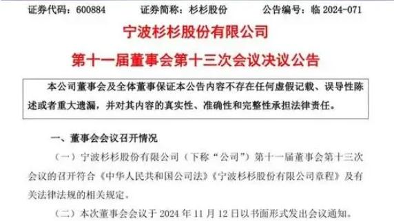 杉杉股份80后继母接任董事长，豪门争夺战终落幕？