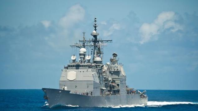 美军逐步退役巡洋舰，不许解放军武统？台岛又有坏主意，一箭双雕