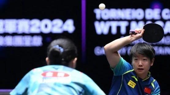 WTT澳门冠军赛，孙颖莎苦战六局击败张本美和，国乒包揽女单冠亚军