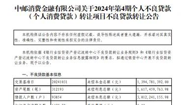 0.4折起拍超36亿元资产包，这家持牌消金加紧处置不良