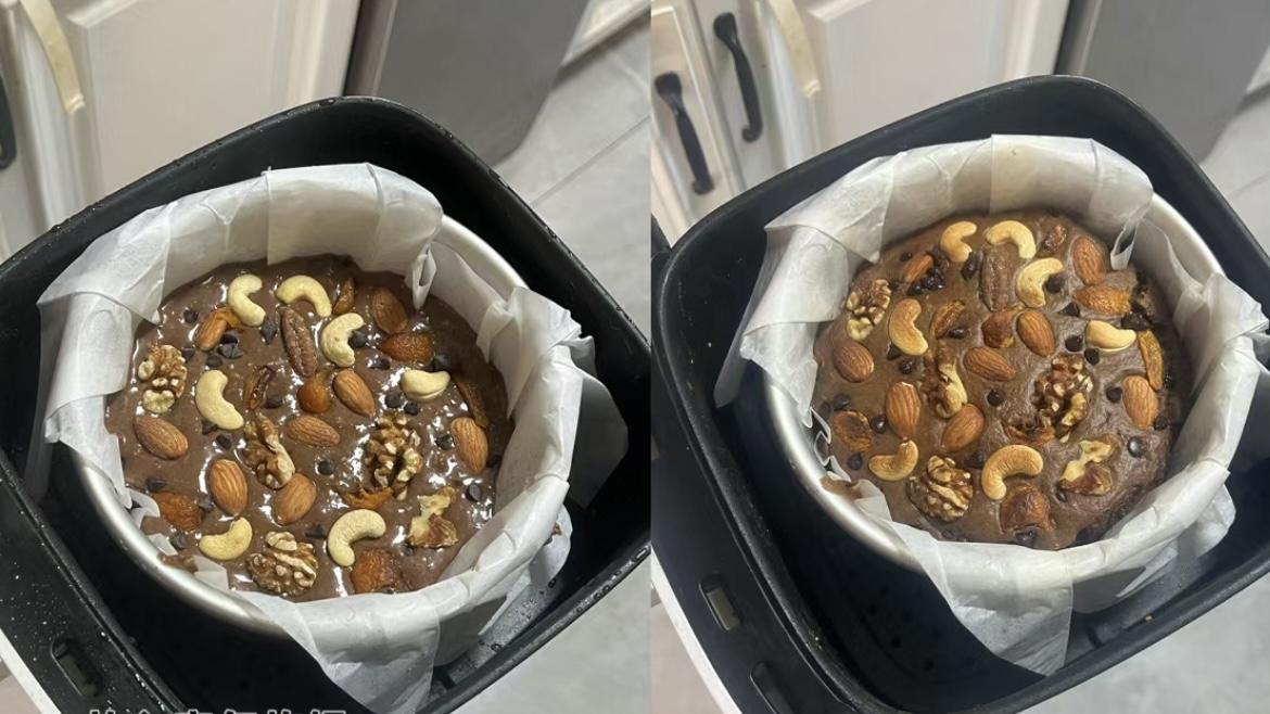 【瘦身甜品】空炸糯燕麦布朗尼，低卡流心，一口沦陷
