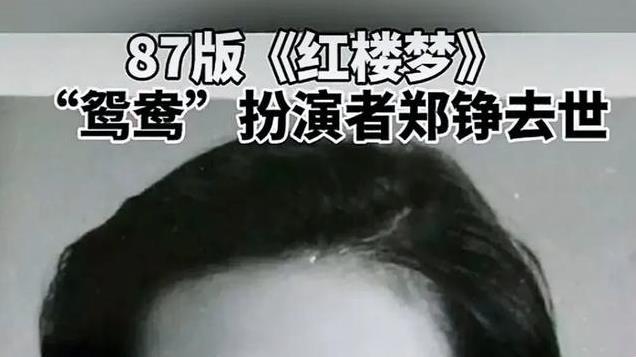 87版《红楼梦》鸳鸯扮演者郑铮去世：斯人已逝，鸳鸯永存