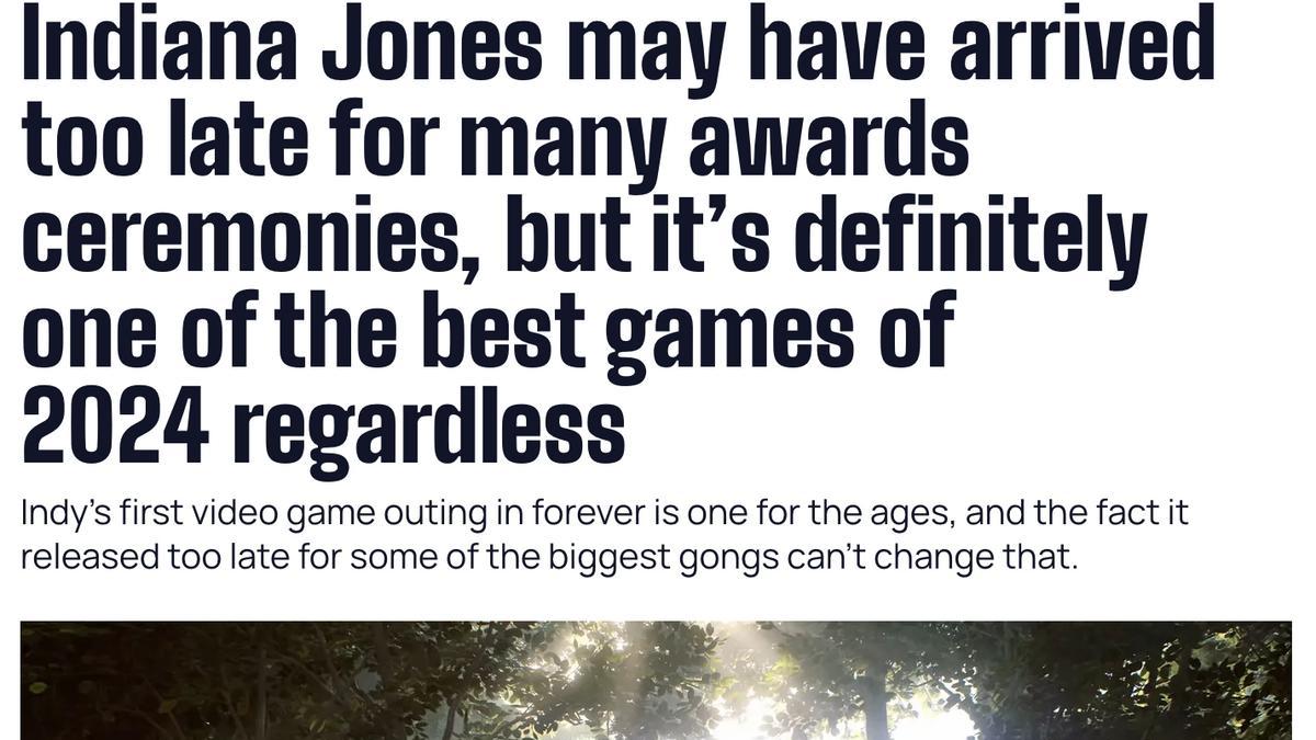 外媒：《夺宝奇兵：古老之圈》有实力拿到年度游戏等奖项