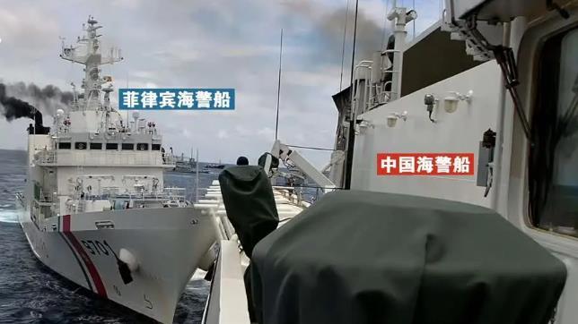 在我仙宾礁“装死”3个多月的菲律宾海警船突然“活”了！