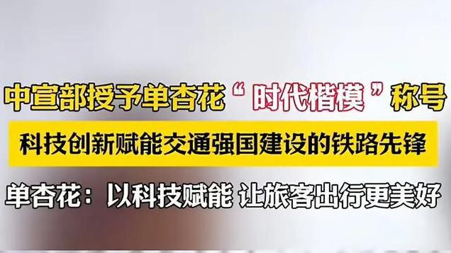 时代楷模！单杏花现年50岁，曾带队研发造福百姓的铁路购票系统