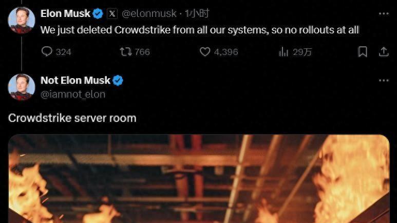 微软“蓝屏事件”波及特斯拉工厂，马斯克：史上最大IT失败