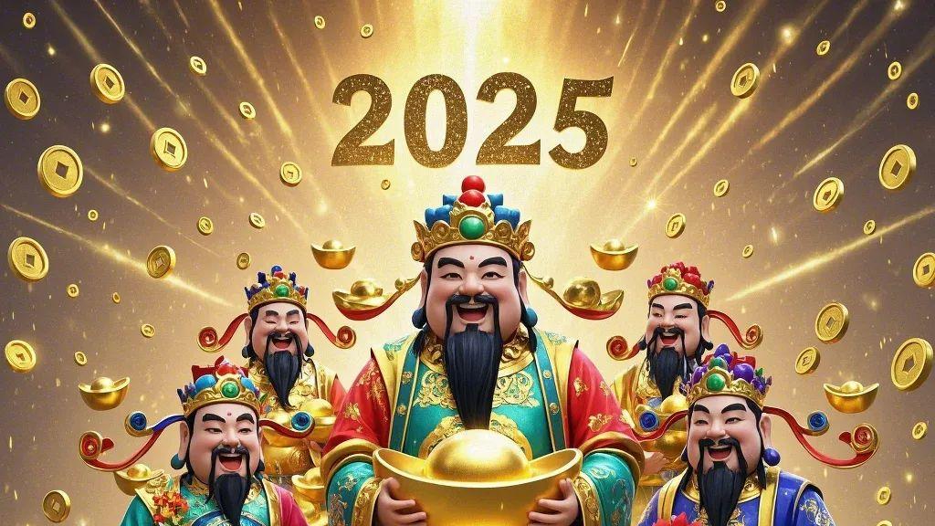 2025发财暴富微信头像|五路财神带来财运