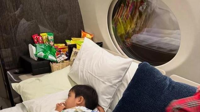 刘德华小姨子日本游，私人飞机又大又奢华，原来天王嫂这么有实力