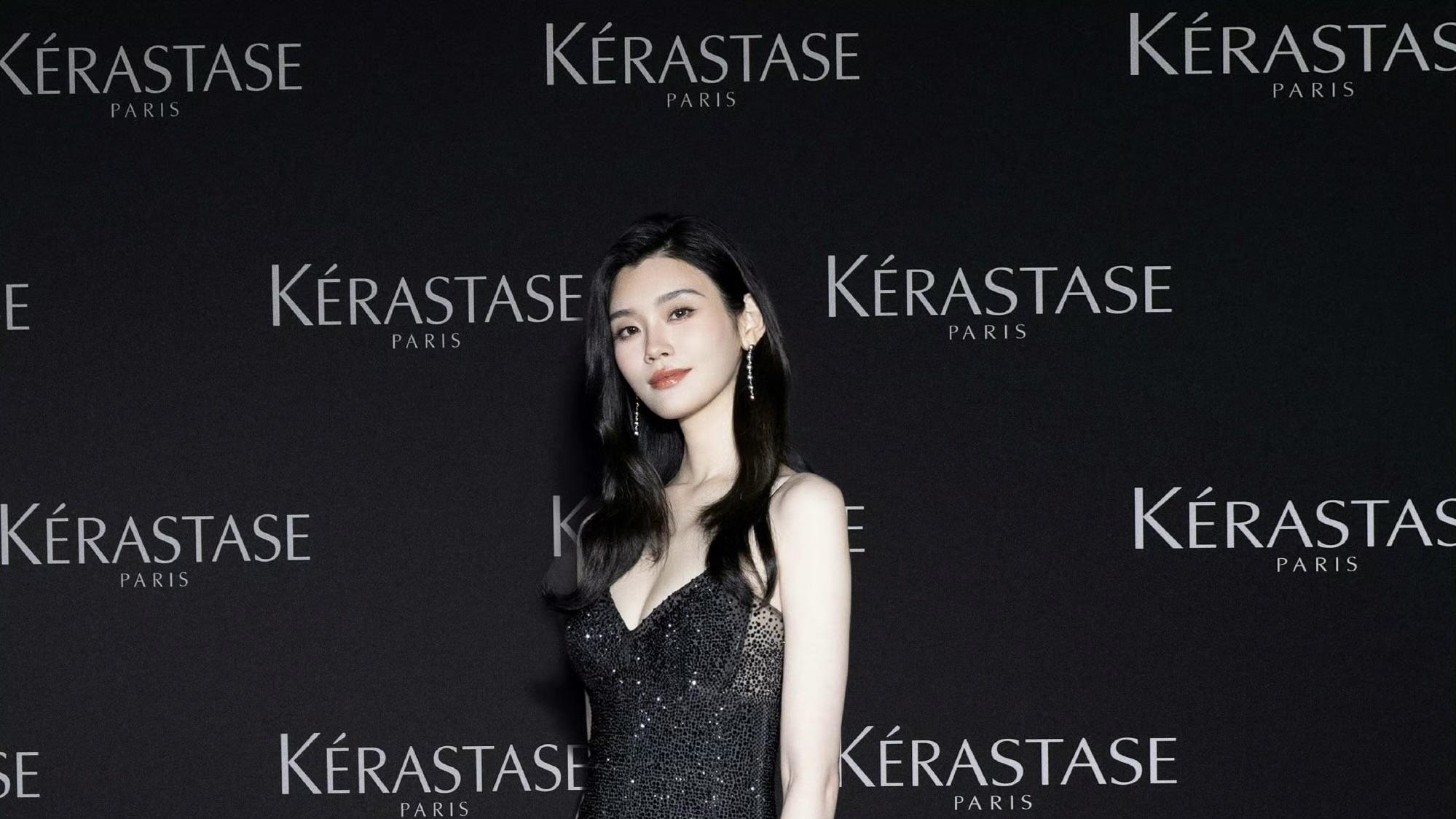 奚梦瑶易梦玲同在卡诗活动，模特网红的差距一目了然