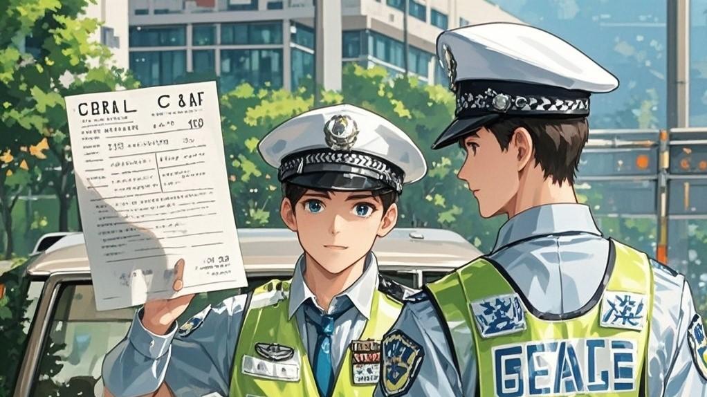 男子质疑交警停车不规范，引发热议