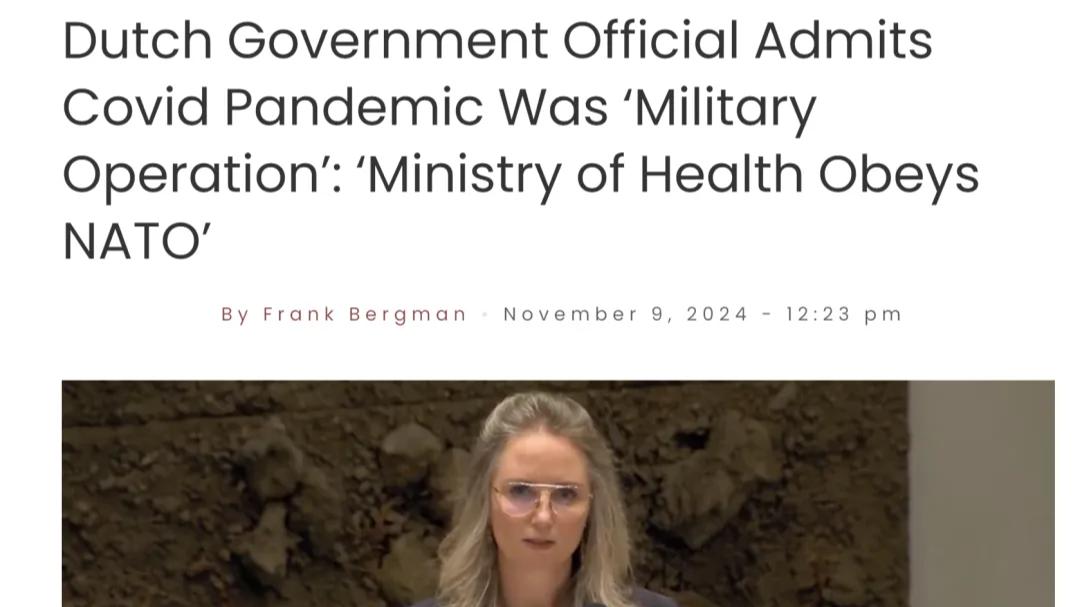 荷兰卫生部长曝疫情背后隐藏的北约指挥系统，美国或是背后最大黑手