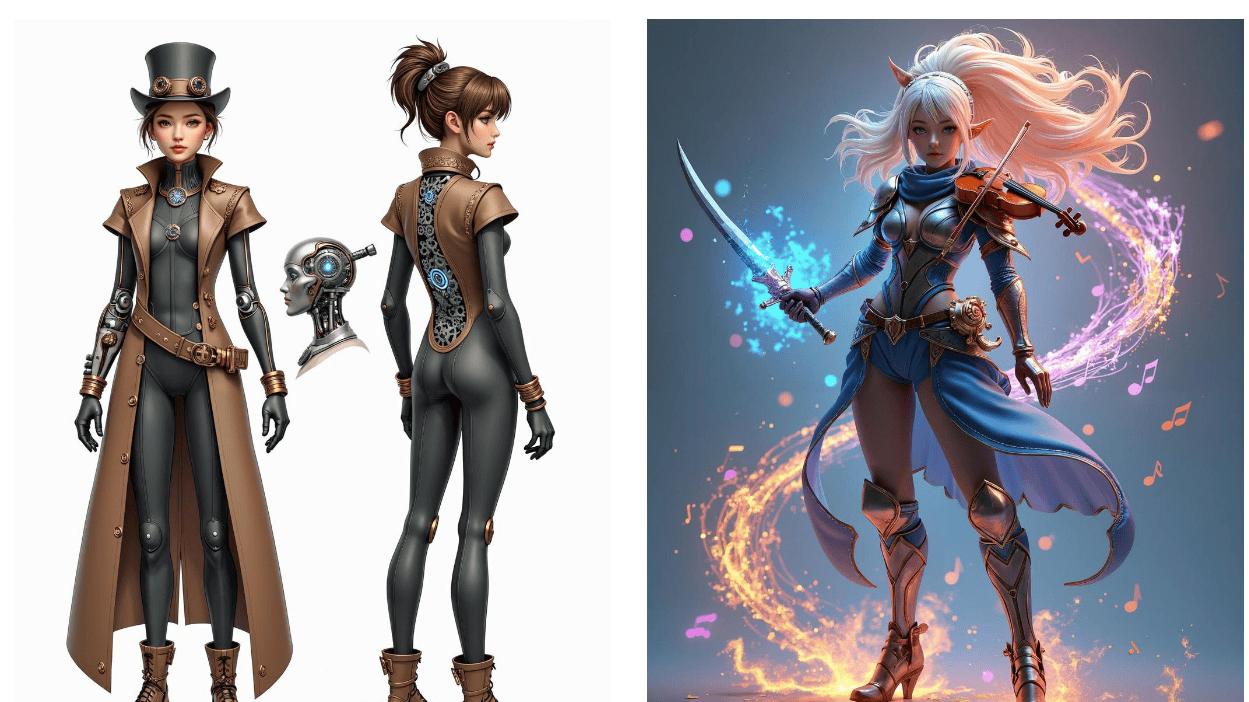 游戏|黑悟空/使魔/伊芙热门二次元人物角色，AI工具一键生成