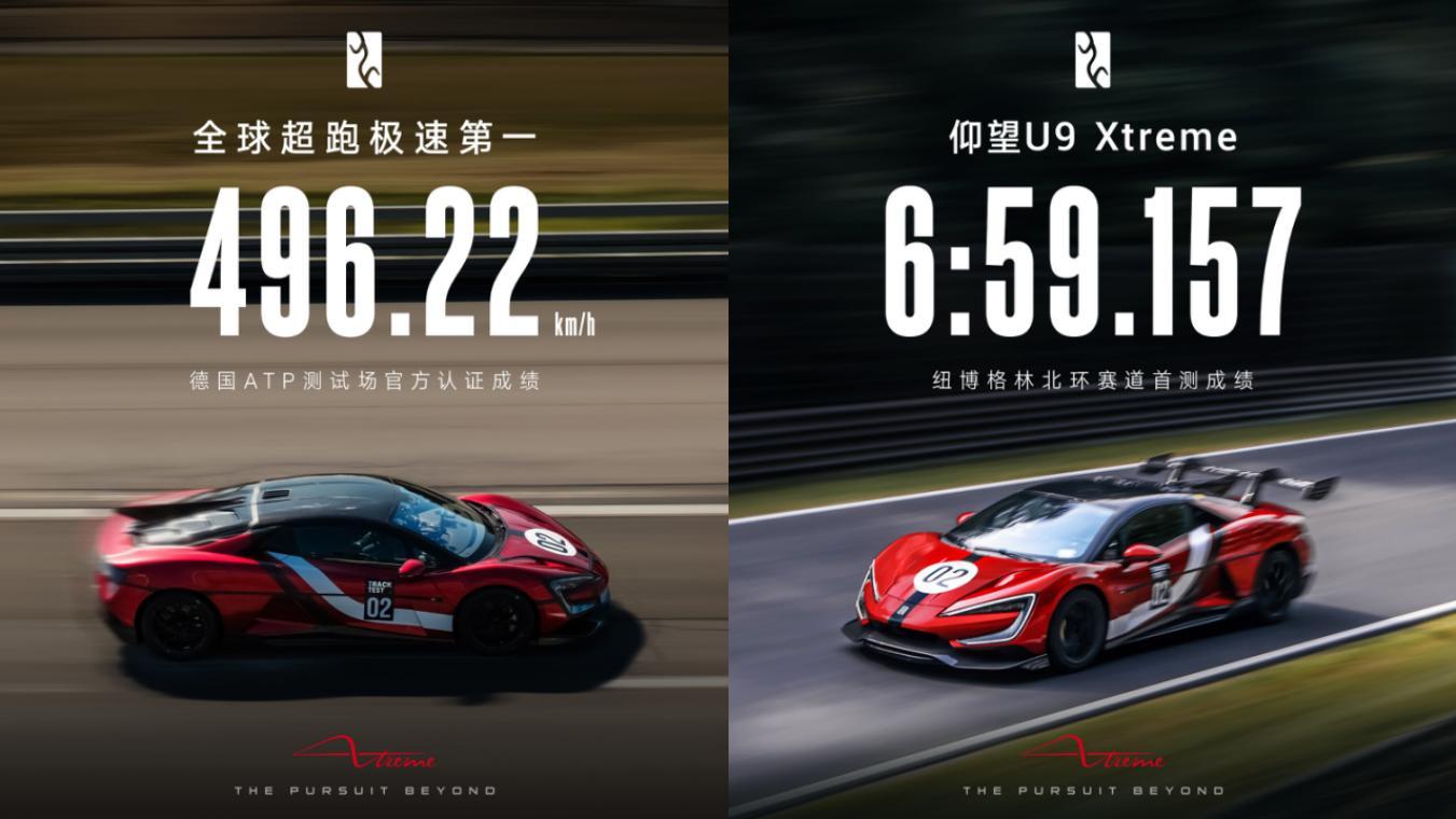 496.22 km/h刷新全球 仰望U9 Xtreme全球限量30台