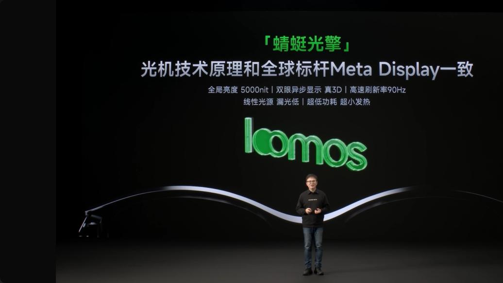 搭载光峰蜻蜓G1 MINI光学引擎的loomos AI显示眼镜 S1发布