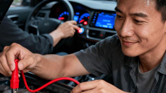 电瓶亏电打不着火怎么办？三步急救法，不用拖车！