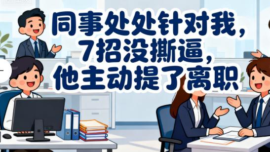 同事处处针对我，7 招没撕逼，他主动提了离职