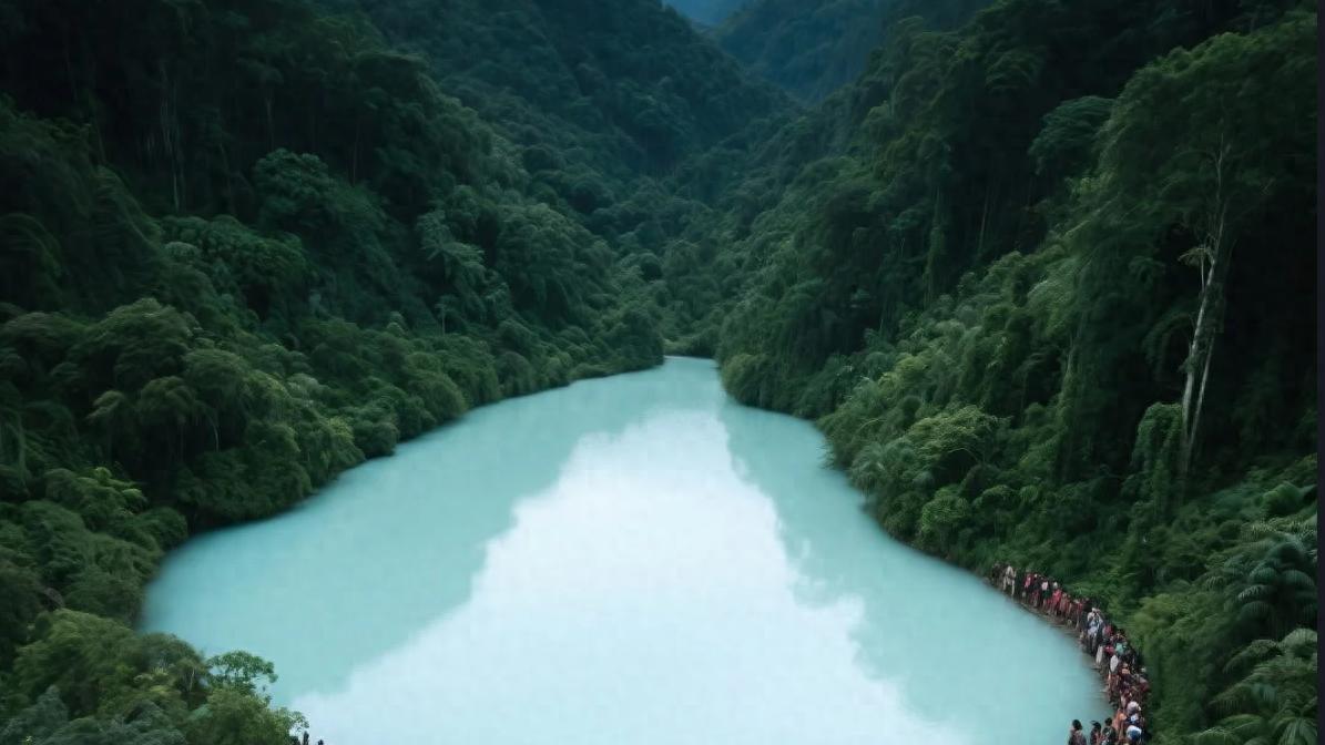 印尼惊现“牛奶湖”！湖水如琼浆引万人围观，专家揭秘成因