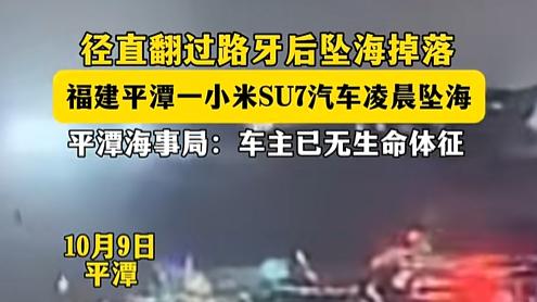 福建小米SU7坠海事故：技术、责任与公共设施的多重考量