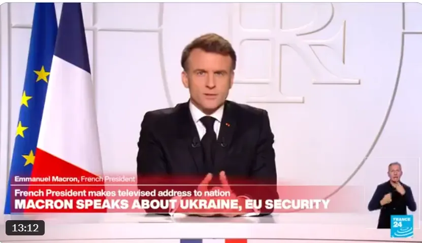 马克龙发出最强音。