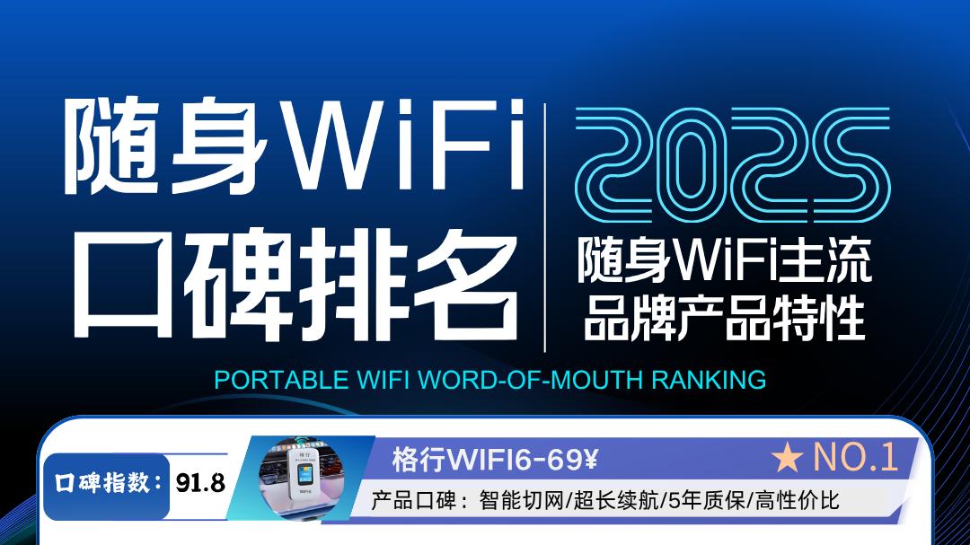 你的移动网络管家选对了吗？最新随身WiFi口碑榜吐血整理（华为格行中兴前三甲）